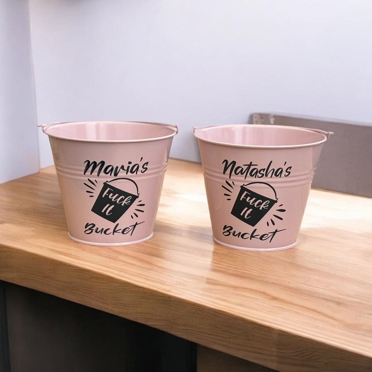 Personalised Fuck It Bucket: Novelty Adult Desk Gift