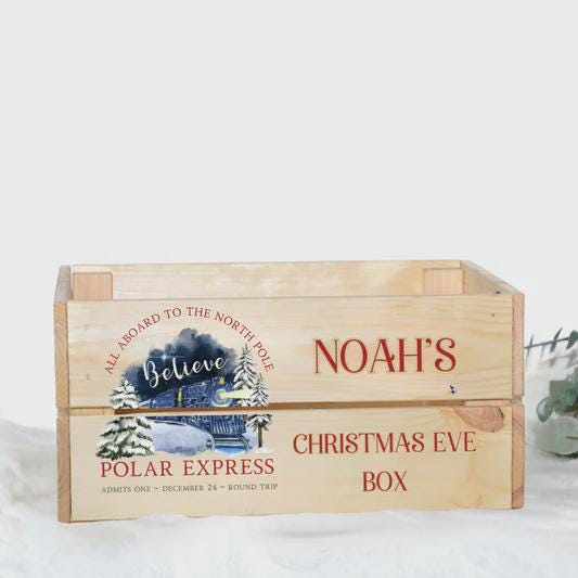 Christmas Eve Box, Polar Express train, Christmas Hamper, Christmas hamper, treat box