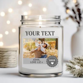 Personalised Photo Candle