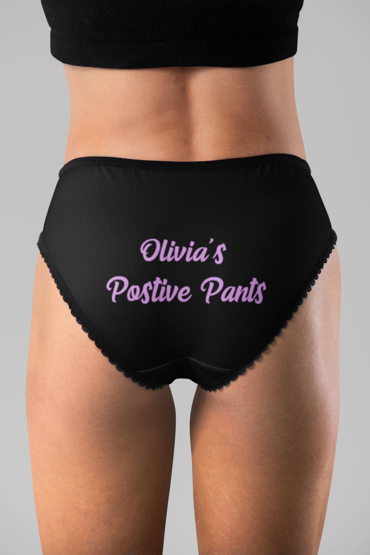 Personalised Positive Pants Knickers underwear