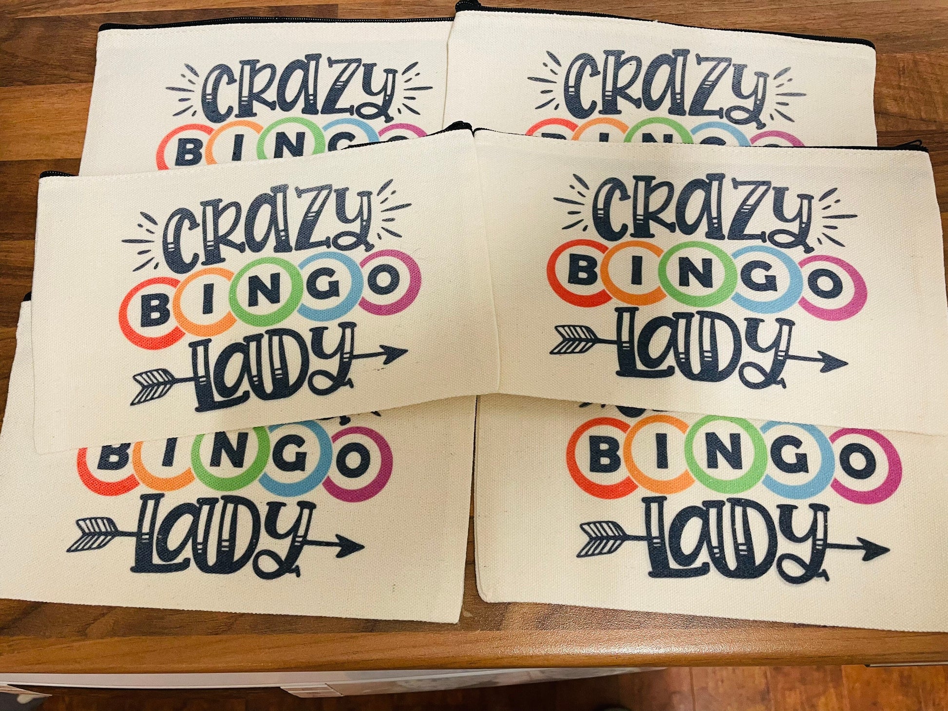 Crazy Bingo Lady Pen Bag: Dobber Bag, Bingo case