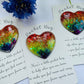 Rainbow Resin Heart Pocket Hug: Positivity Token Gift