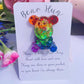 Rainbow Resin Bear Hug: Pocket Token Gift