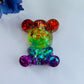 Rainbow Resin Bear Hug: Pocket Token Gift