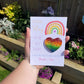 Gift for teacher, pocket hug, rainbow pocket hug, end of year gift, best teacher, resin heart, thank you teacher gift