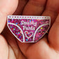Smarty Pants Resin Keychain: Handmade Brooch Pin Badge