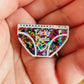 Lucky Pants Resin Pin Badge: Handmade Positivity Gift