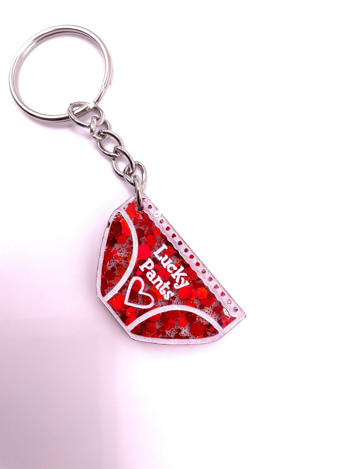 Lucky Pants Resin Pin Badge: Handmade Positivity Gift