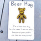 Handmade Resin Bear Hug Token: Pocket Mental Well-being Gift