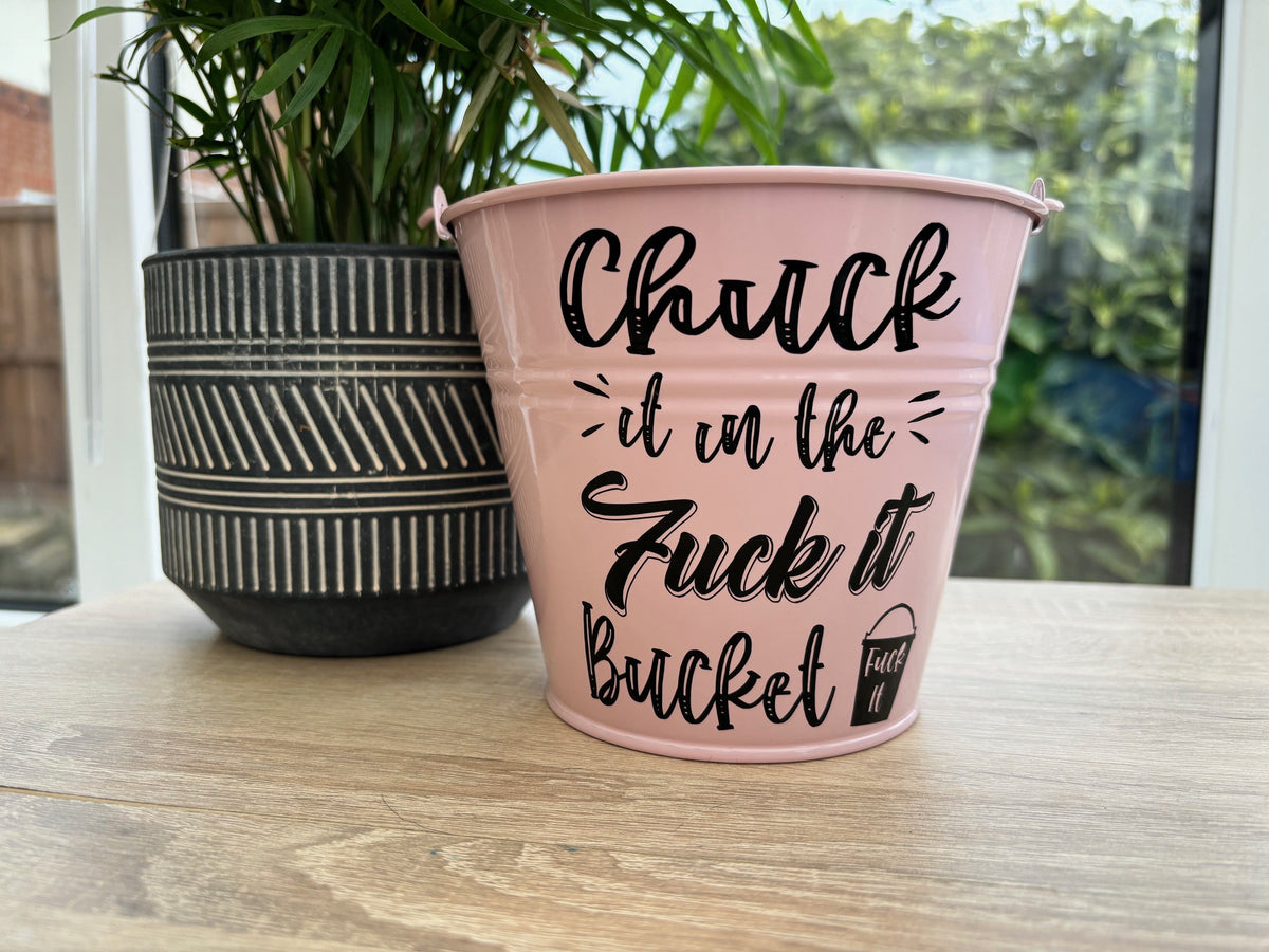 Fuck It Bucket: Novelty Adult Gag Gift, Desk Decor