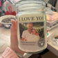 Personalized Scented Candle: 90 Hour Burn Time, Custom Photo Label