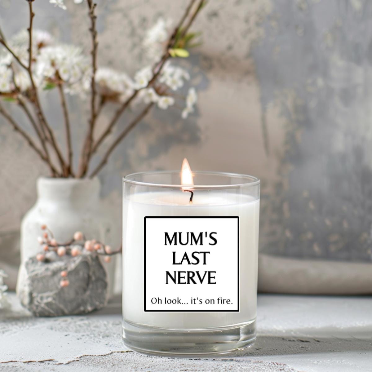 Last Nerve Candle, teachers last nerve, mums last nerve, Personalised Candle, mothers day, teacher gift, funny gift, inapprop