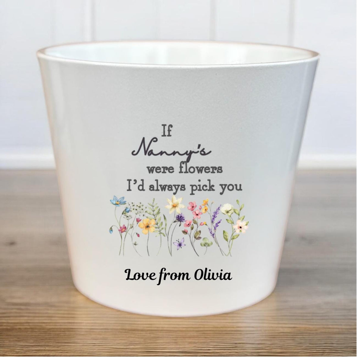 Personalised Plant Pot, If Mummy's were flowers, Nanny, Godmother, Grandma. Mothers day gift, birthday gift for her