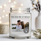 Personalized Scented Candle: 90 Hour Burn Time, Custom Photo Label