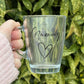 Personalised Glass Coffee Mug: Custom Name Gift, 300ml Tea Cup