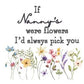 Mother's Day heart frame and flowers, Mother's Day flowers, gift for her, Nanny Gift, love gift