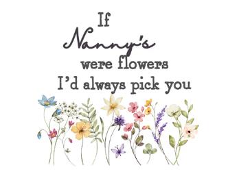 Mother's Day heart frame and flowers, Mother's Day flowers, gift for her, Nanny Gift, love gift
