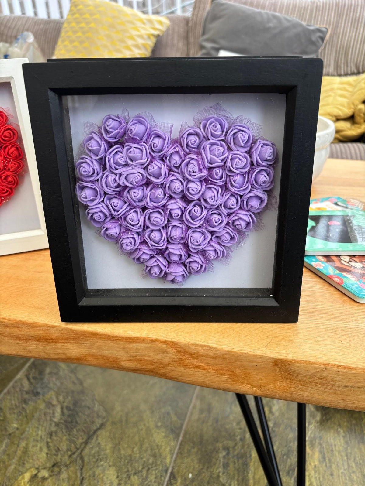 Mother's Day heart frame and flowers, Mother's Day flowers, gift for her, Nanny Gift, love gift
