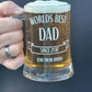 Personalised Beer Glass, Daddy's Beer, Grandads beer, dads beer