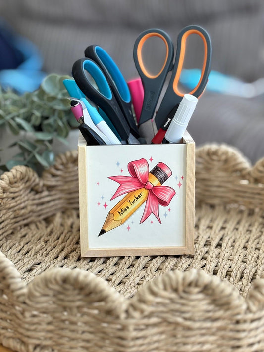 Personalised Teacher gift, Pen Pot, Personalised Pencil Pot, teacher gift, end of year gift, desk accessory, office, leaving 