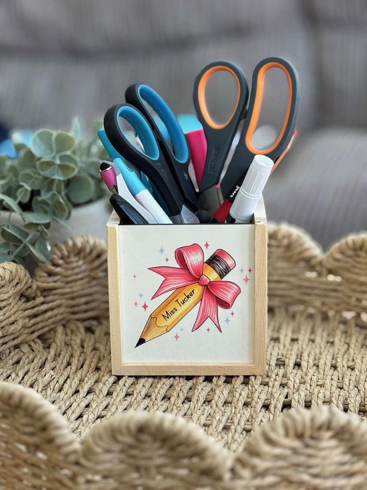 Personalised Teacher gift, Pen Pot, Personalised Pencil Pot, teacher gift, end of year gift, desk accessory, office, leaving 