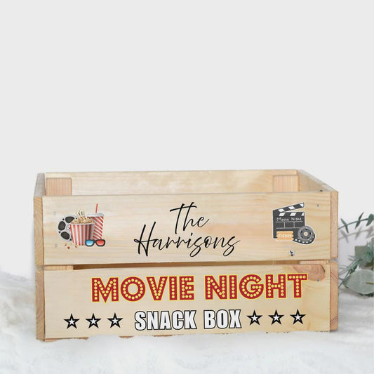 Personalised Family Movie Night Snack Crate