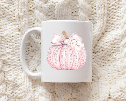 Personalised Pumpkin Mug, Halloween mug, Custom pumpkins, Personalised Halloween gifts