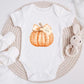 Personalised Halloween Vest: Sparkly Pumpkin, Custom Baby 1st Halloween