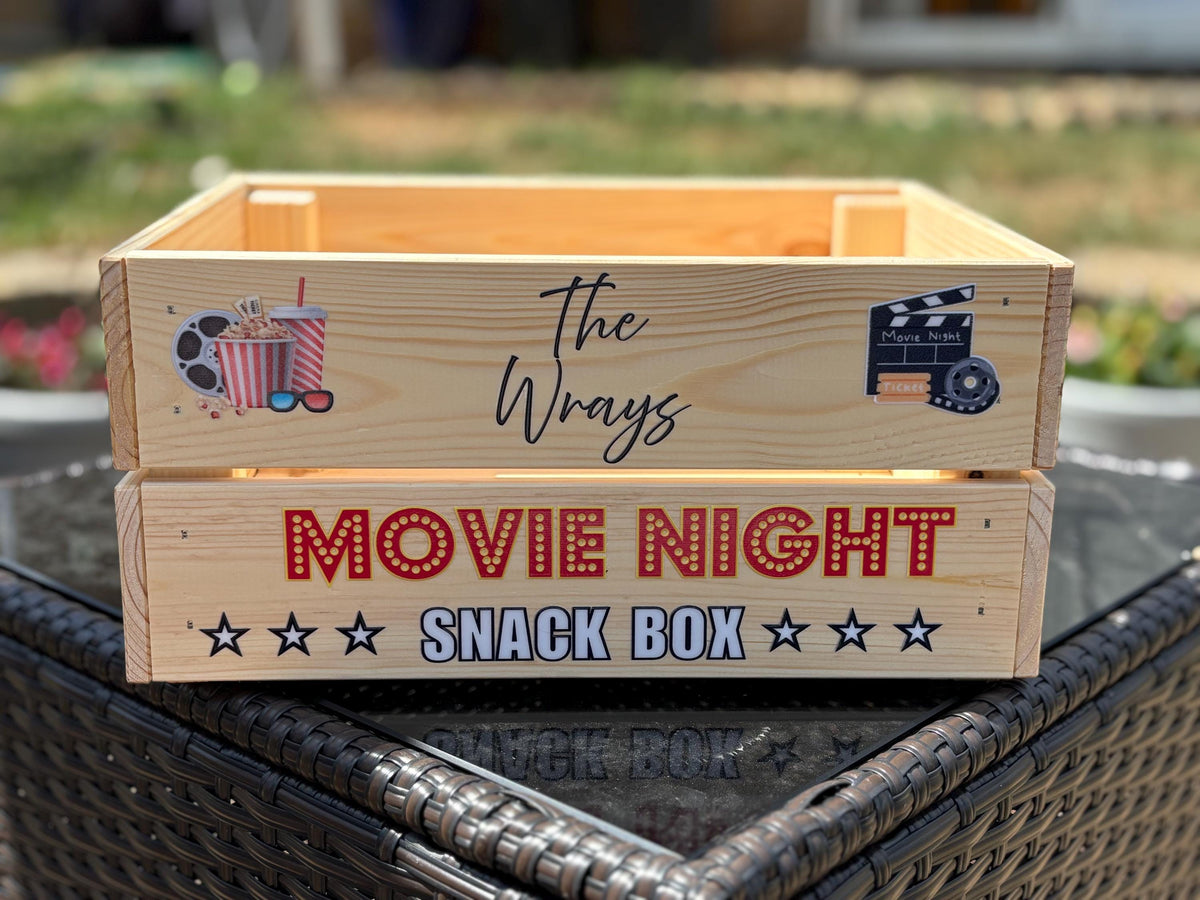 Personalised Family Movie Night Snack Crate