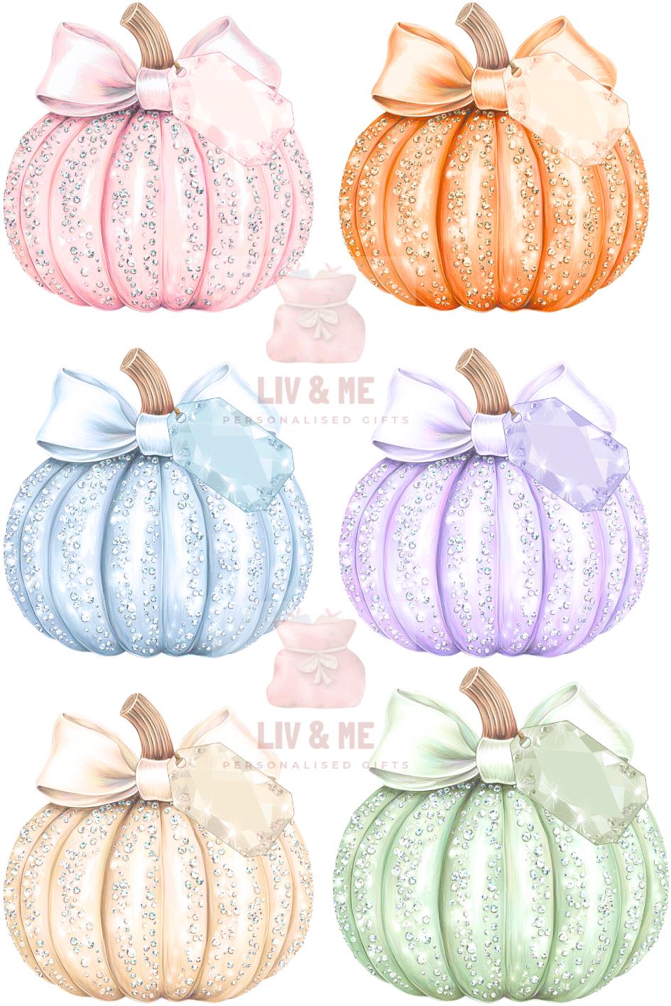 Personalised Halloween Vest: Sparkly Pumpkin, Custom Baby 1st Halloween