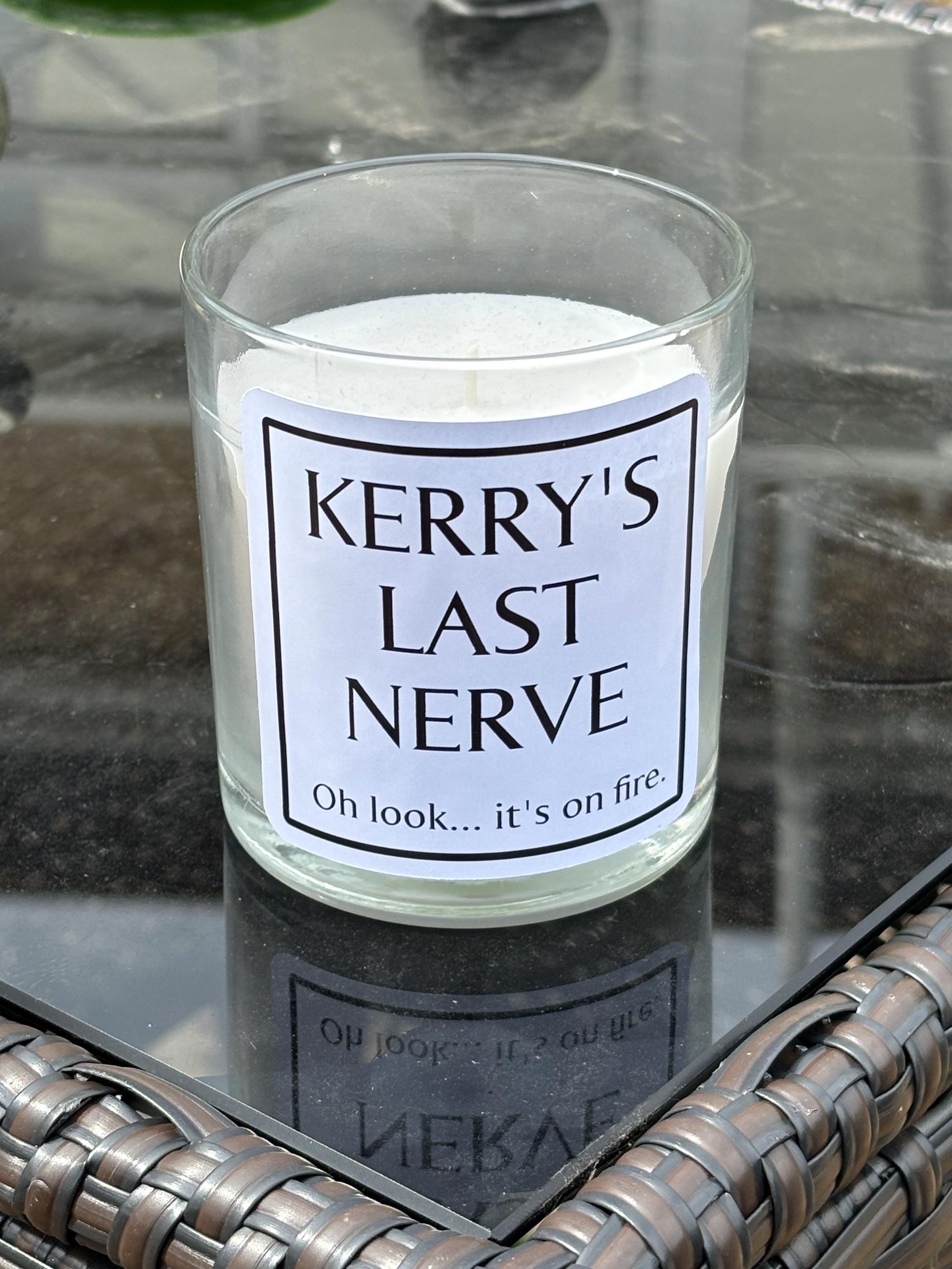 Last Nerve Candle, teachers last nerve, mums last nerve, Personalised Candle, mothers day, teacher gift, funny gift, inapprop