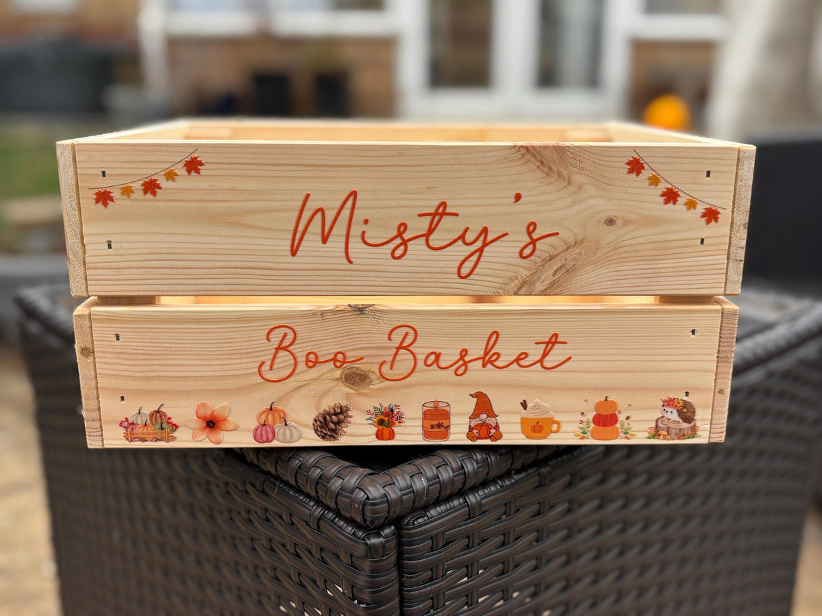 Personalised Halloween Treat Crate: Spooky Season Boo Box