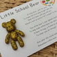 Resin Pocket Worry Bear: First Day of School Keepsake