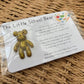 Resin Pocket Worry Bear: First Day of School Keepsake
