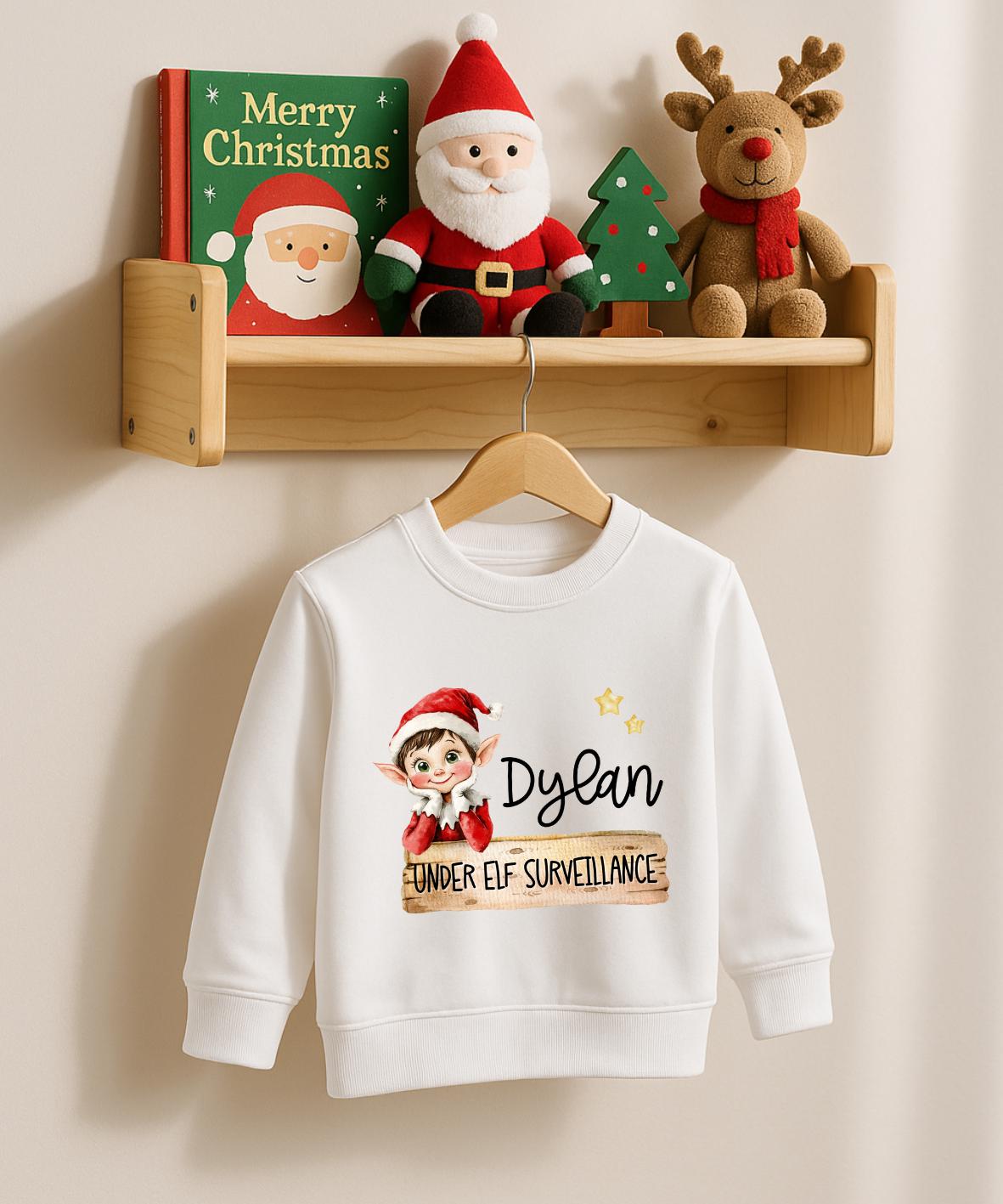 Personalised Christmas Jumper, Elf arrival