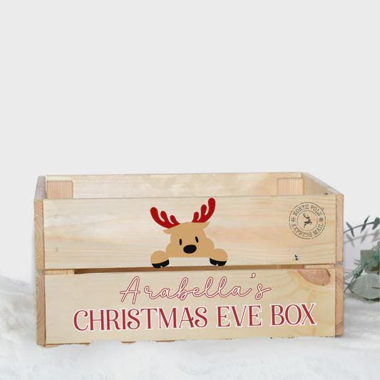Christmas Eve Box, Polar Express train, Christmas Hamper, Christmas hamper, treat box, reindeer design