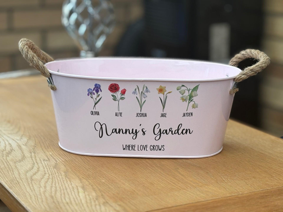 Personalised Planter,  plant pot, garden gift, Gift for Daddy, Grandad, mummy, nanny, grandma