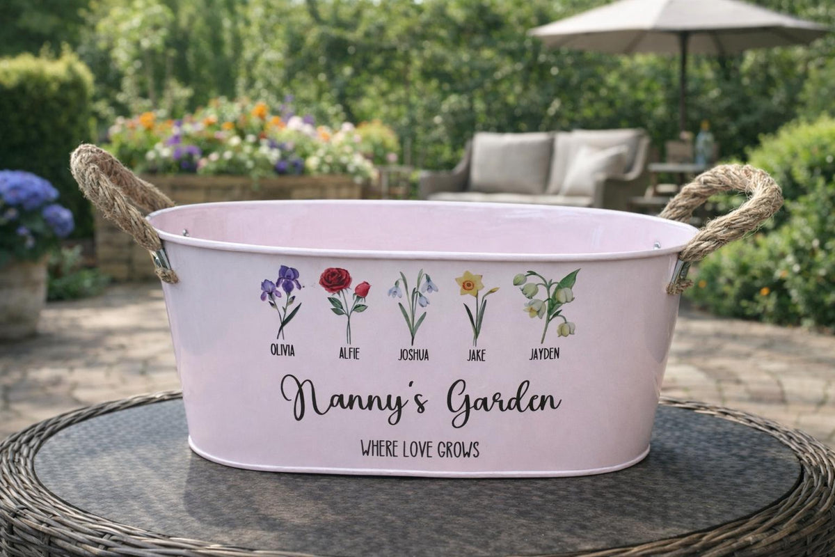 Personalised Planter,  plant pot, garden gift, Gift for Daddy, Grandad, mummy, nanny, grandma