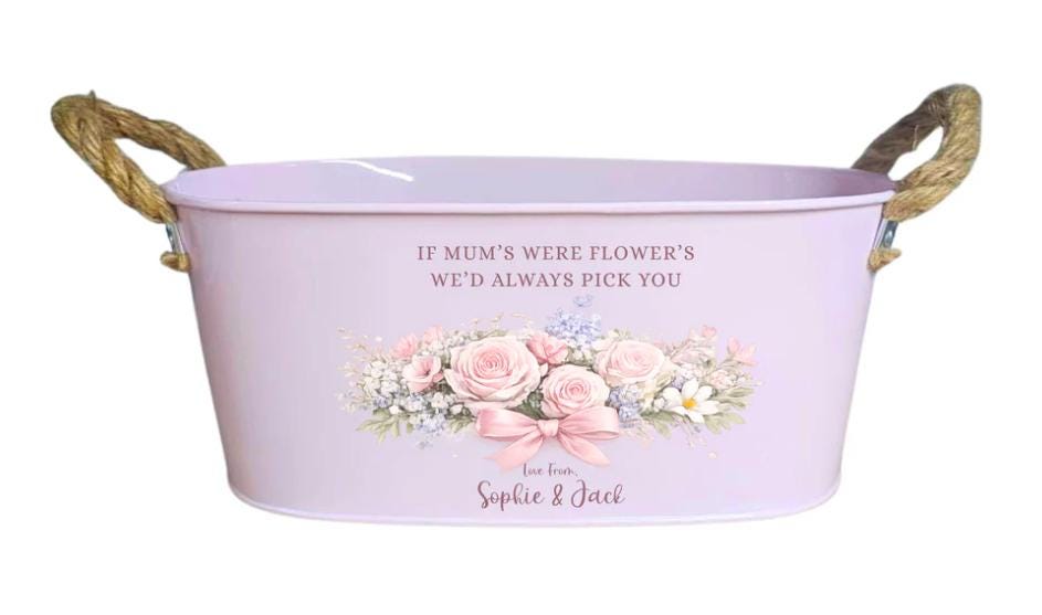 Personalised Planter,  plant pot, garden gift, mummy, nanny, grandma