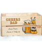 Personalised wooden Dad's Hamper, Gift for Dad, Father's Day Crate, Birthday gift for Dad