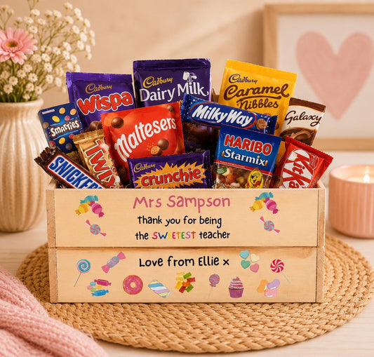 Personalised Teacher Gift Crate, Teacher hamper box
