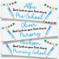 Personalised First Day of School Banner, Photo Prop, back to school