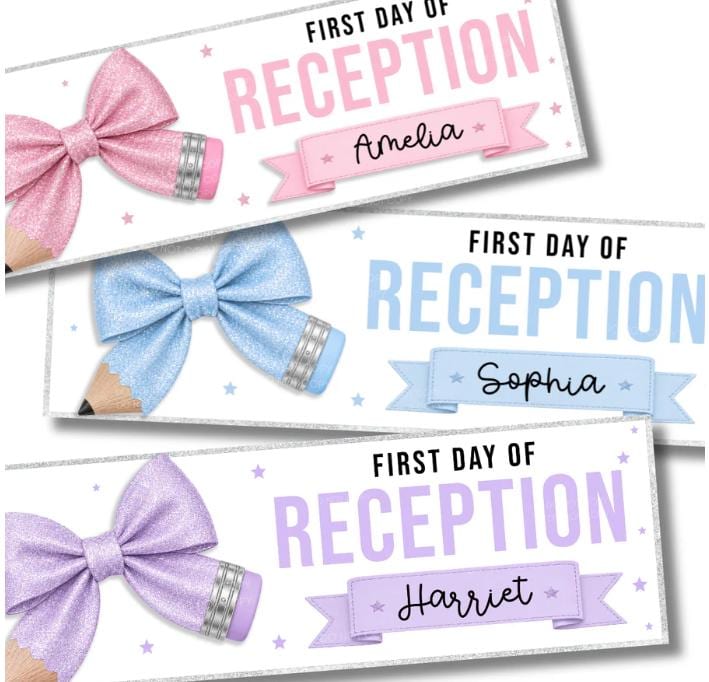 Personalised First Day of School Banner, Photo Prop, back to school