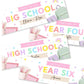 Back to school Banner, first day of school, school celebration