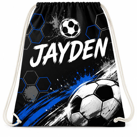 Personalised PE Bag, Cotton Drawstring Bag: School Gym, Dance, or Swim