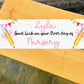Personalised First Day of School Banner, Photo Prop, back to school
