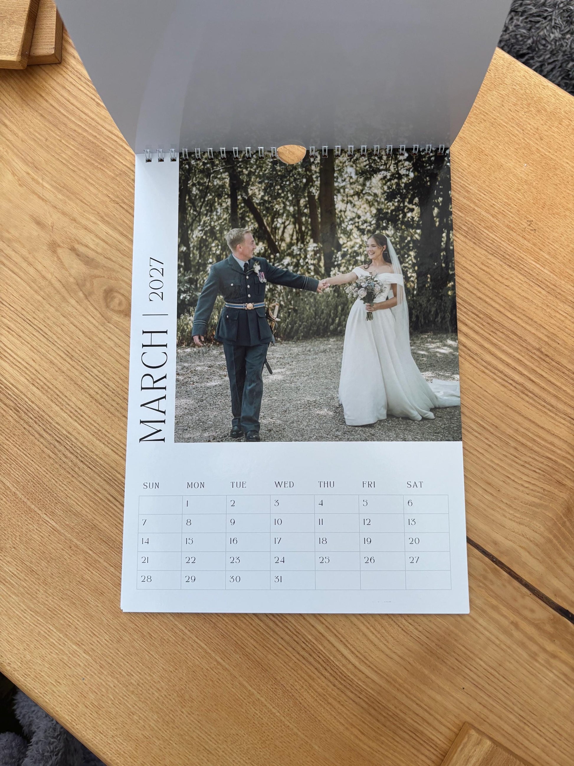 Personalised 2027 Photo Wall Calendar | Custom A4 Family Calendar | Your Own Photos | Personalised Christmas Gift