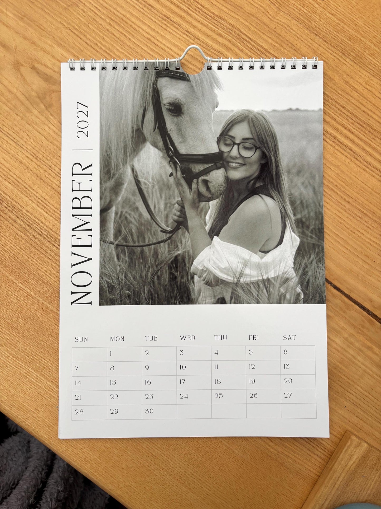 Personalised 2027 Photo Wall Calendar | Custom A4 Family Calendar | Your Own Photos | Personalised Christmas Gift