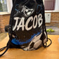 Personalised PE Bag, Cotton Drawstring Bag: School Gym, Dance, or Swim