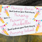 Personalised First Day of School Banner, Photo Prop, back to school